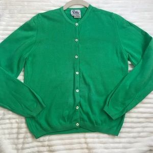 Lilly Pulitzer Vintage Green Cardigan sz small